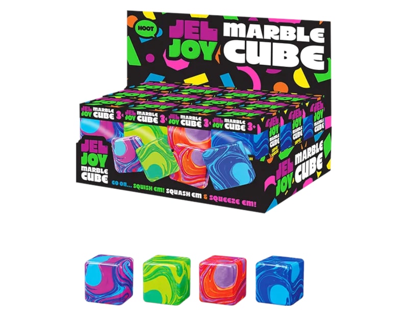 Wholesale Marble Squishy Cube 5x5x5cm CDU Wholesale Marble Squishy Cube 5x5x5cm CDU