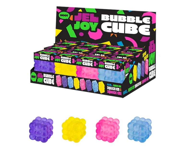 Wholesale Squishy Bubble Cube 6x6x6cm CDU Wholesale Squishy Bubble Cube 6x6x6cm CDU