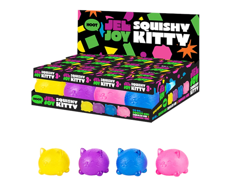 Wholesale Squishy Cat 7x5.5x4.5cm CDU Wholesale Squishy Cat 7x5.5x4.5cm CDU