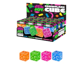 Wholesale Squishy Snowflake Cube 5x5x5cm CDU