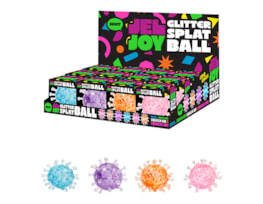 Wholesale Squishy Glitter Splat Ball 8cm CDU Wholesale Squishy Glitter Splat Ball 8cm CDU