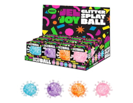 Wholesale Squishy Glitter Splat Ball 8cm CDU