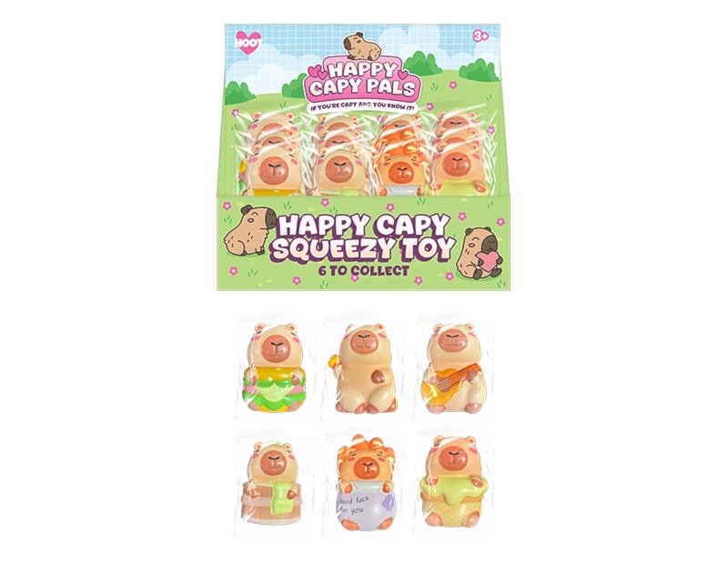 Wholesale Capybara PU Squeezy 9.5cm CDU Wholesale Capybara PU Squeezy 9.5cm CDU