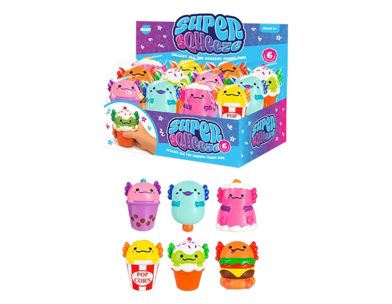Wholesale Axolotl Fast Food PU Squeezy 11.5cm CDU Wholesale Axolotl Fast Food PU Squeezy 11.5cm CDU