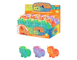 Wholesale Coloured Highland Cow Stretchy 10cm CDU