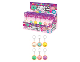 Wholesale Pearlised Dumpling Keyring 3.5cm CDU Wholesale Pearlised Dumpling Keyring 3.5cm CDU