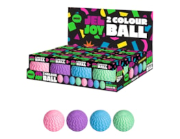 Wholesale Squishy Double Colour Ball 6cm CDU