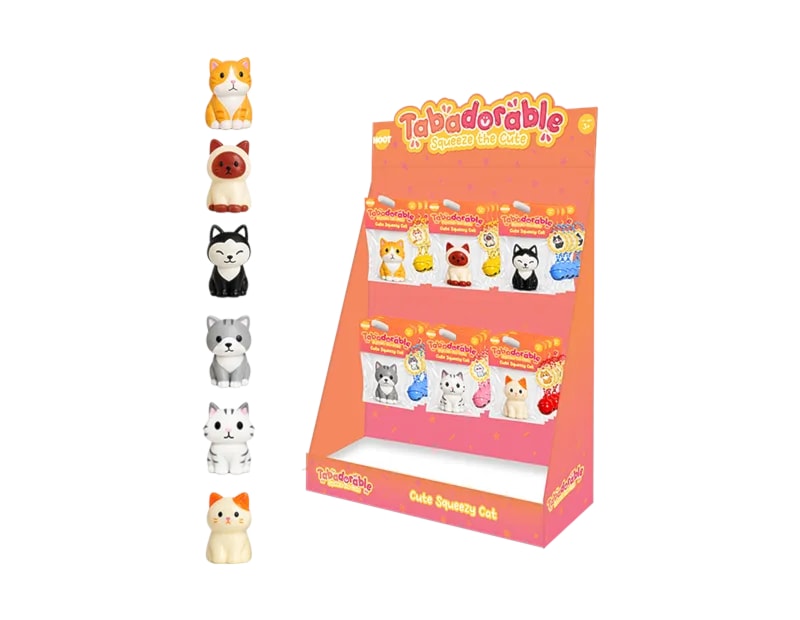 Wholesale Squishy Mini Cat CDU Wholesale Squishy Mini Cat CDU