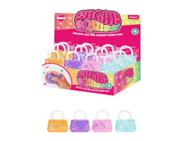 Wholesale Glitter Handbag Sugar Filled Squishy CDU