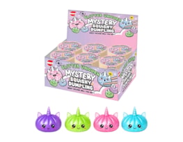 Wholesale Squishy Glitter Unicorn Dumpling 8.5cm CDU