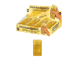 Wholesale Gold Bar PU Squeezy 13cm CDU