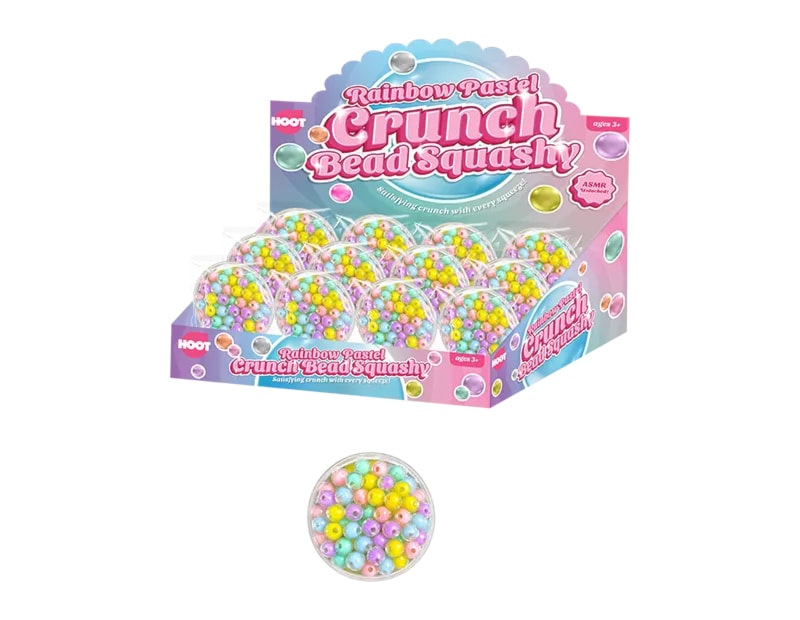 Wholesale Pastel Crunch Ball 6cm CDU Wholesale Pastel Crunch Ball 6cm CDU