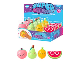 Wholesale Cute Fruit PU Squeezy 12cm CDU Wholesale Cute Fruit PU Squeezy 12cm CDU