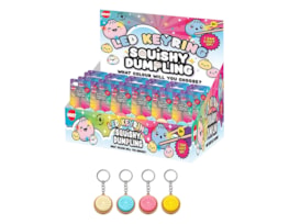 Wholesale Dumpling Light Up Key Ring CDU