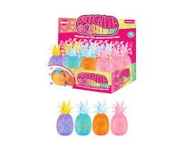Wholesale Glitter Pineapple Sugar Filled Squishy CDU Wholesale Glitter Pineapple Sugar Filled Squishy CDU