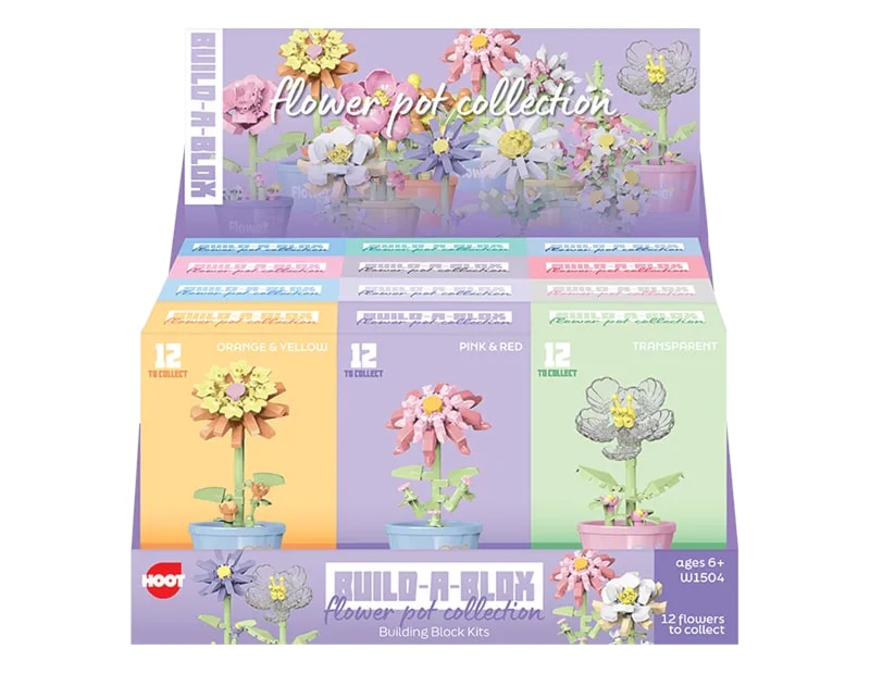 Wholesale Flower Pot Building Blocks Series 3 CDU Wholesale Flower Pot Building Blocks Series 3 CDU