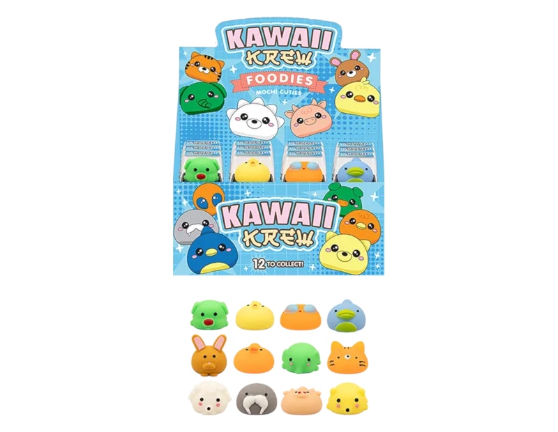 Wholesale Kawaii Krew Mochi Squishy Animal CDU Wholesale Kawaii Krew Mochi Squishy Animal CDU