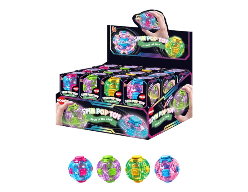 Wholesale Glow In The Dark Fidget Ball CDU Wholesale Glow In The Dark Fidget Ball CDU