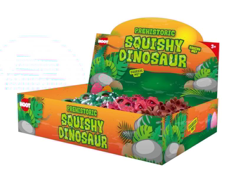 Wholesale Prehistoric Squishy Dinosaurs CDU Squishy Bead Dinosaur