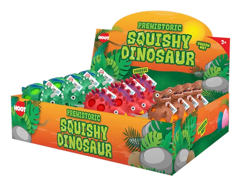 Wholesale Prehistoric Squishy Dinosaurs CDU Wholesale Prehistoric Squishy Dinosaurs CDU