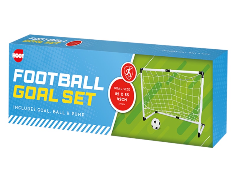 Wholesale Football Goal set with pump and ball | Gem imports Ltd. Wholesale Football Goal set with pump and ball | Gem imports Ltd.