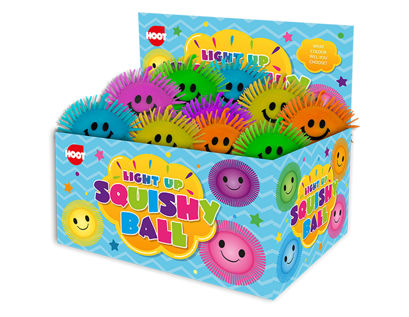 Wholesale Light up squishy ball CDU