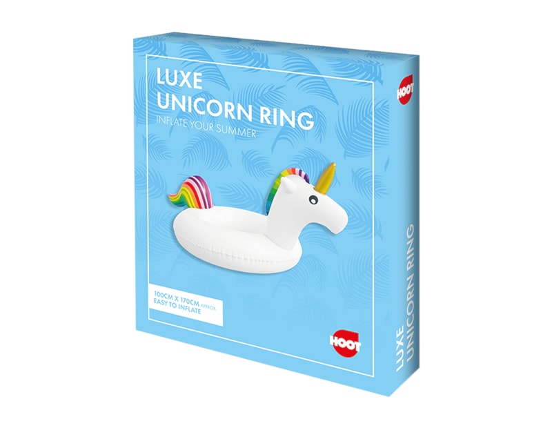 Wholesale Luxe Inflatable Unicorn Ring Wholesale Luxe Inflatable Unicorn Ring