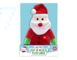 Wholesale Light Up Musical Plush Santa Wholesale Light Up Musical Plush Santa