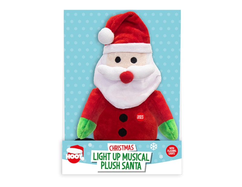 Wholesale Light Up Musical Plush Santa Wholesale Light Up Musical Plush Santa