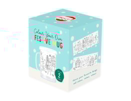 Wholesale Colour Your Own Christmas Mug | Bulk Buy Christmas Crafts