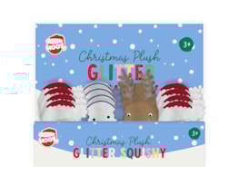 Wholesale Christmas Plush Glitter Squishes CDU Wholesale Christmas Plush Glitter Squishes CDU