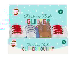 Wholesale Christmas Plush Glitter Squishes CDU Wholesale Christmas Plush Glitter Squishes CDU