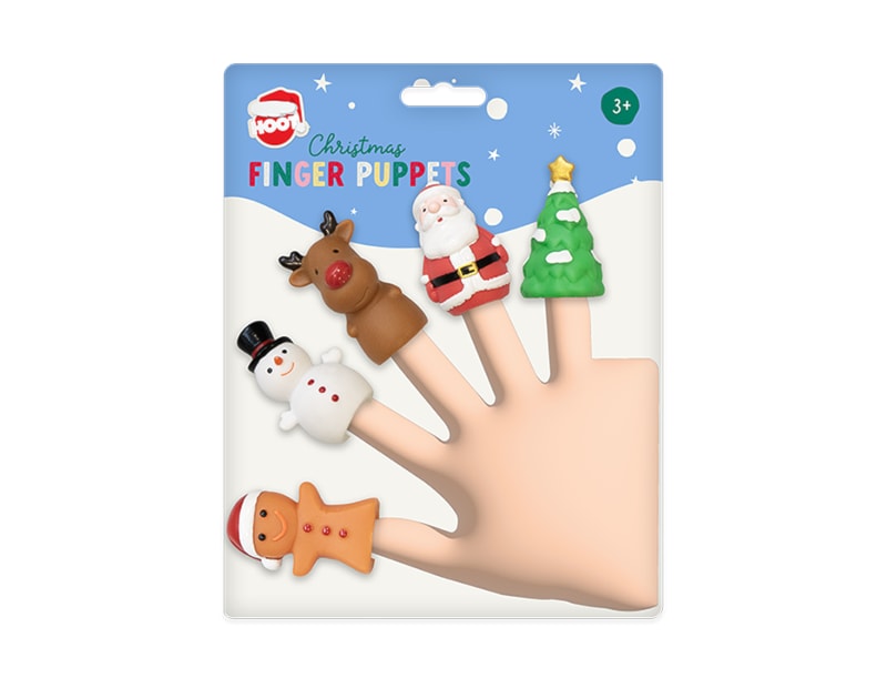 Wholesale Christmas Finger Puppets 5pk Wholesale Christmas Finger Puppets 5pk