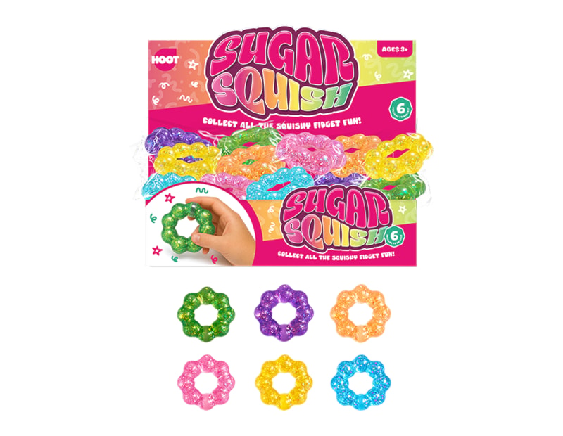 Wholesale Glitter Bracelet Sugar Filled Squishy CDU Wholesale Glitter Bracelet Sugar Filled Squishy CDU