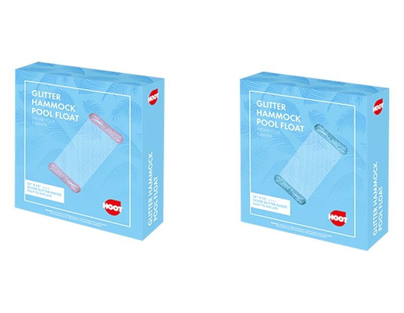 Wholesale Inflatable Glitter Hammock Pool Float 137 x 70cm Wholesale Inflatable Glitter Hammock Pool Float 137 x 70cm