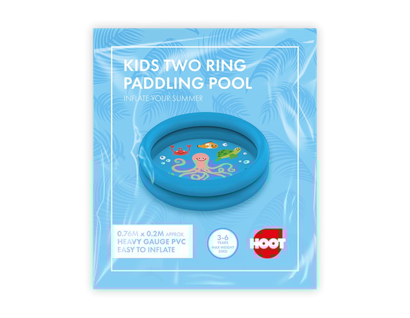 Wholesale Sea Animal Two Ring Paddling Pool 0.76m x 0.2m Wholesale Sea Animal Two Ring Paddling Pool 0.76m x 0.2m