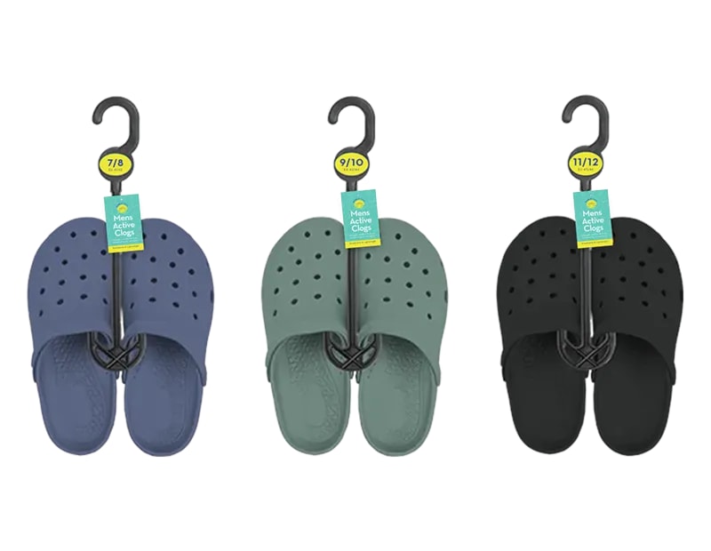 Wholesale Mens Active Clogs - Assorted Sizes Wholesale Mens Active Clogs - Assorted Sizes