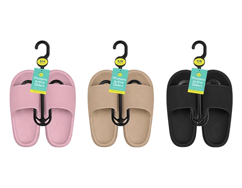 Wholesale Womens Active Sliders - Assorted Sizes Wholesale Womens Active Sliders - Assorted Sizes