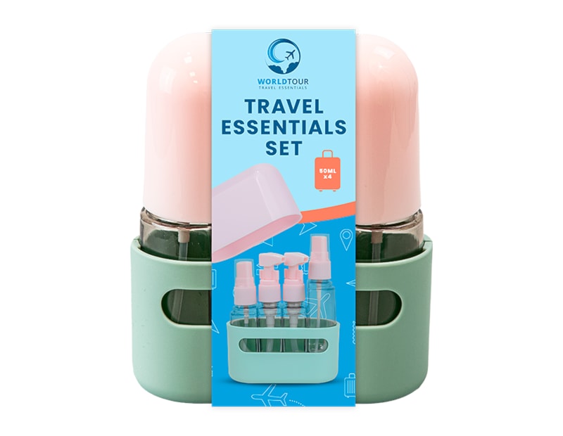 Wholesale Travel Essentials Set 50ml 4pk Wholesale Travel Essentials Set 50ml 4pk