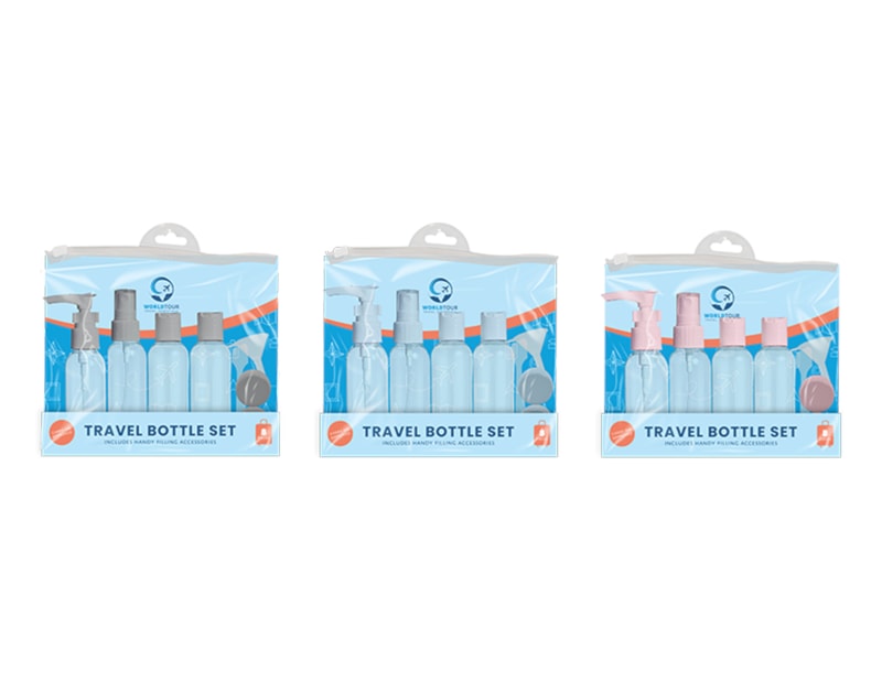 Wholesale Travel Bottle Set 8pc Wholesale Travel Bottle Set 8pc