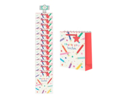 Wholesale Thank You Teacher Medium Gift Bag Clip Strip Wholesale Thank You Teacher Medium Gift Bag Clip Strip