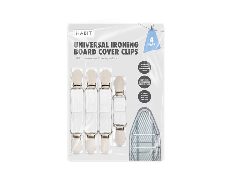 Wholesale Universal Ironing Board Cover Clips 4pk Wholesale Universal Ironing Board Cover Clips 4pk