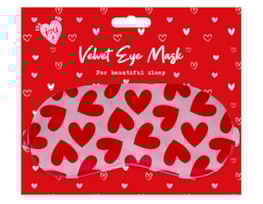 Wholesale Valentine's Velvet Eye Mask Wholesale Valentine's Velvet Eye Mask
