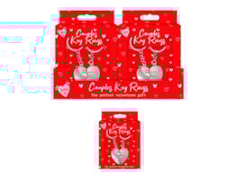 Wholesale Twin Heart Couples Key Ring CDU