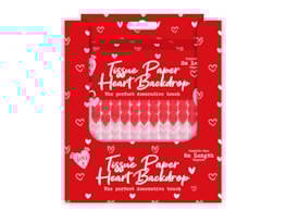 Wholesale Valentine's Heart Ombre Tissue Paper Backdrop CDU