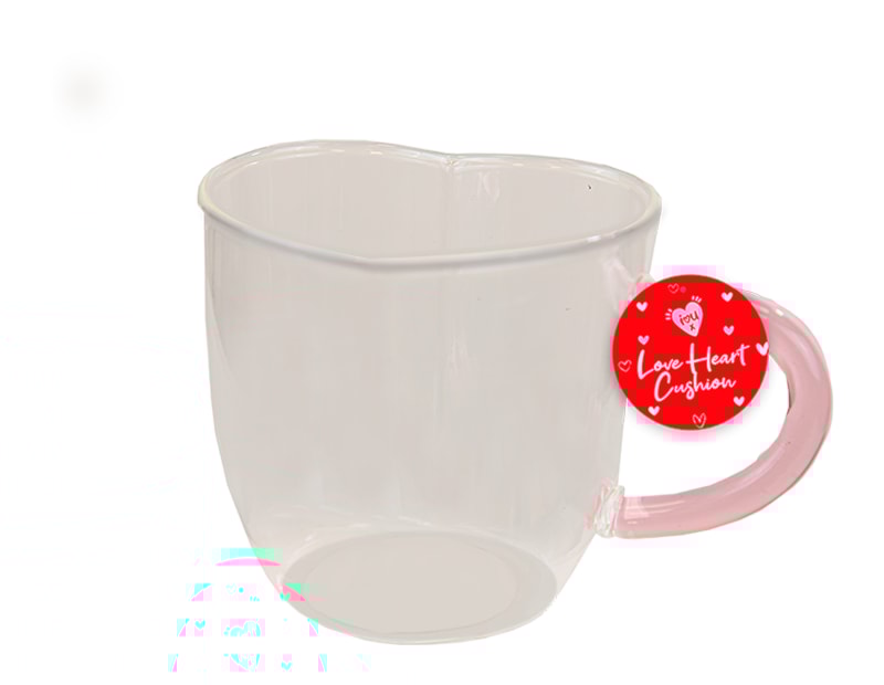 Wholesale Heart Glass Mug 440ML