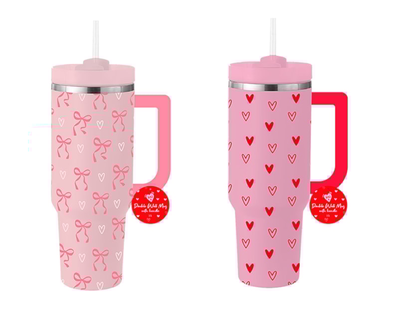 Wholesale Valentines Double Wall Mug with Handle 1L Wholesale Valentines Double Wall Mug with Handle 1L