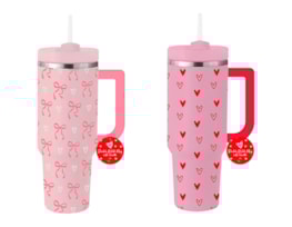 Wholesale Valentines Double Wall Mug with Handle 1L