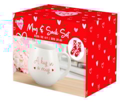 Wholesale Valentines Mug & Socks Set Wholesale Valentines Mug & Socks Set