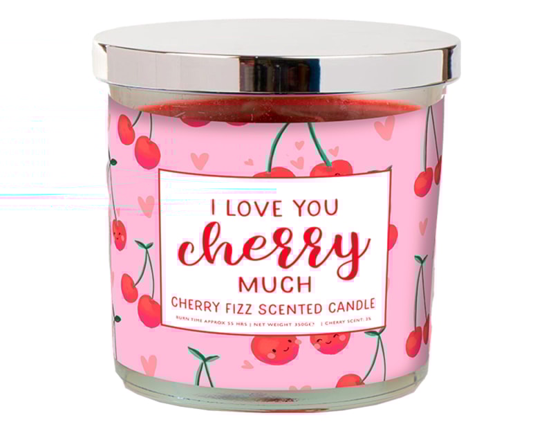 Wholesale Cherry Fizz Fragranced Candle 350G